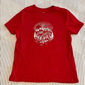 dip Red Organic Cotton Tee - Medium